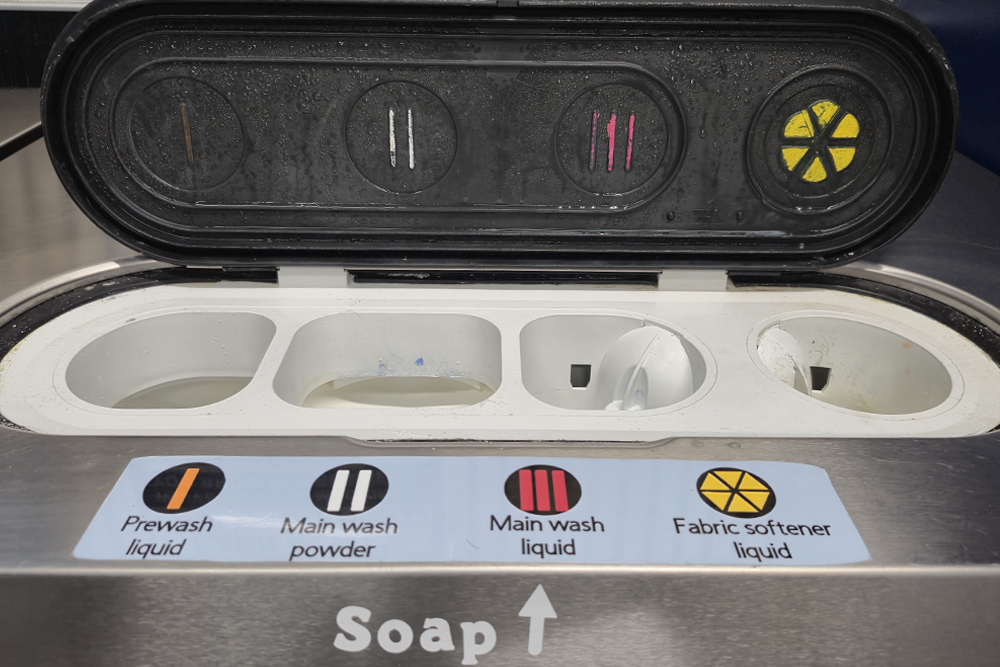 soap receiver with sticker